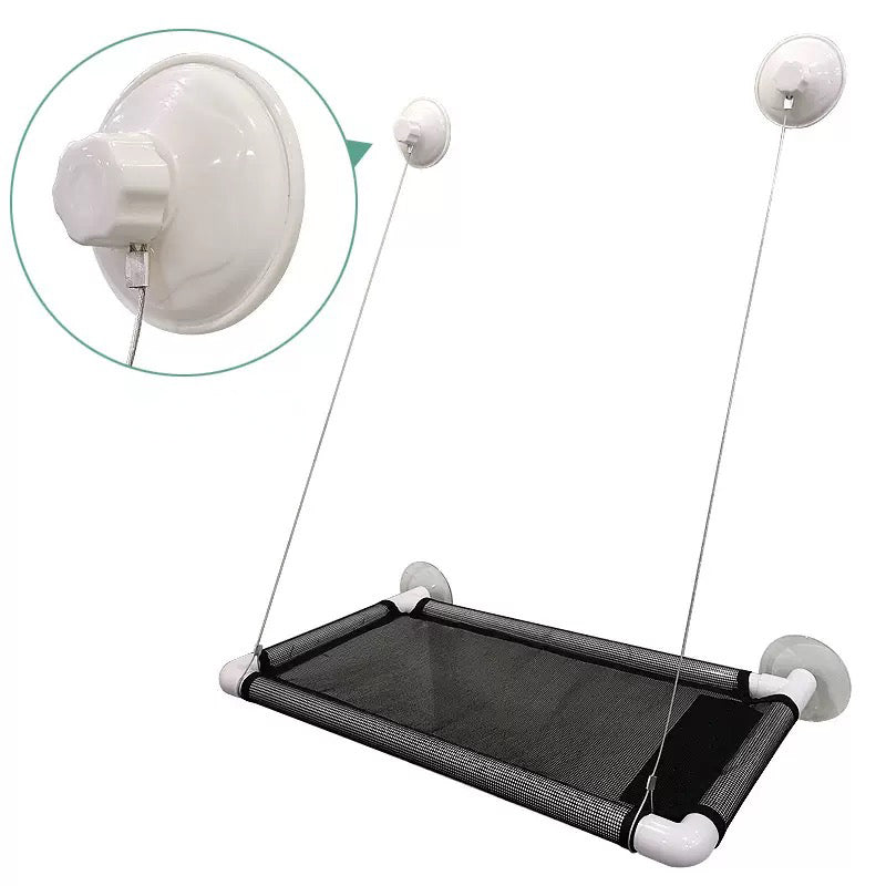 🐾 Vindusmontert katteseng med sugekopper | Perfekt utsiktsplass for katten - Mimsy