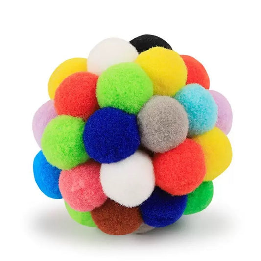 🎯 Myk Pom-Pom Ball | Fargerik katteleke - Mimsy store