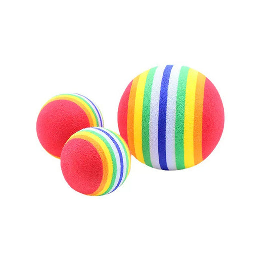 Regnbuekatteball – Myk lekeball for aktiv lek - Mimsy store