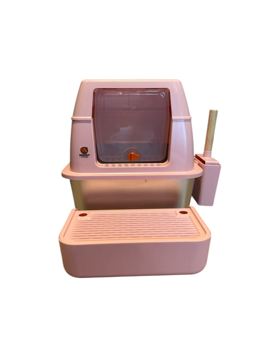 Rosa Kattedo med Rustfri Stålbunn og Sandfanger - Mimsy store