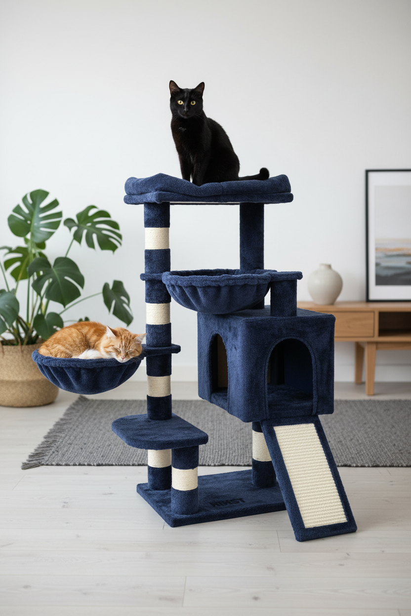 Maven klorestativ - svart katt