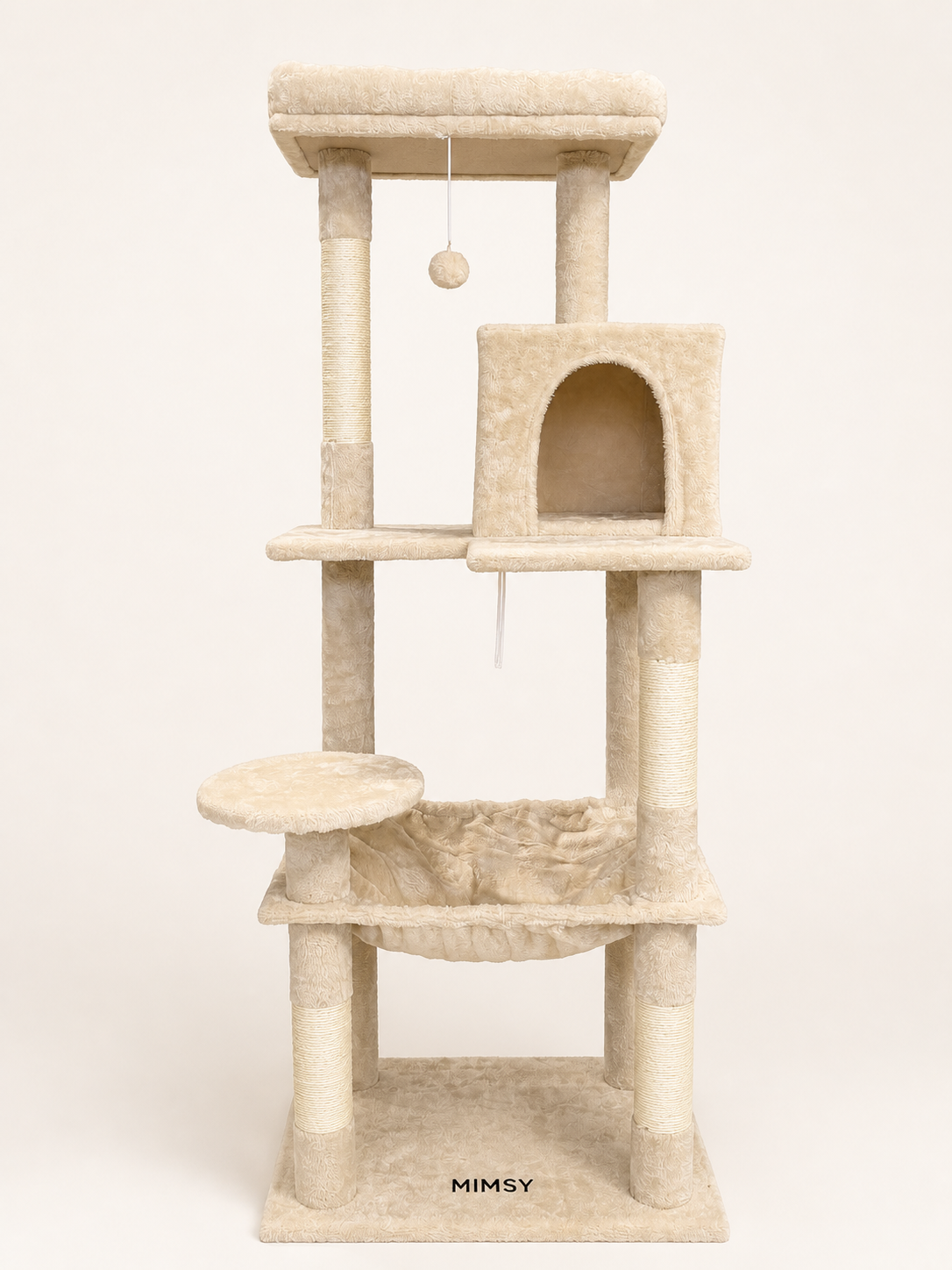 Mimsy Murat klorestativ 143 cm i beige sett rett forfra