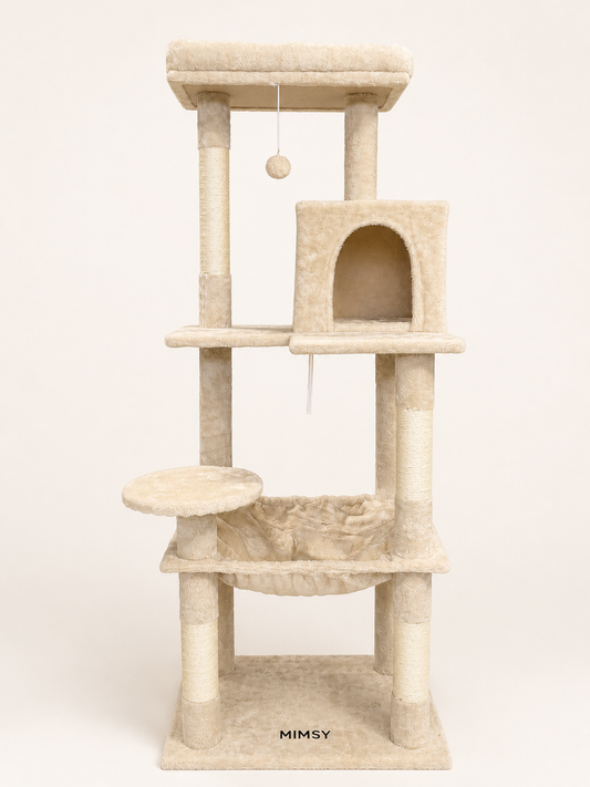 Mimsy Murat klorestativ 143 cm i beige sett rett forfra