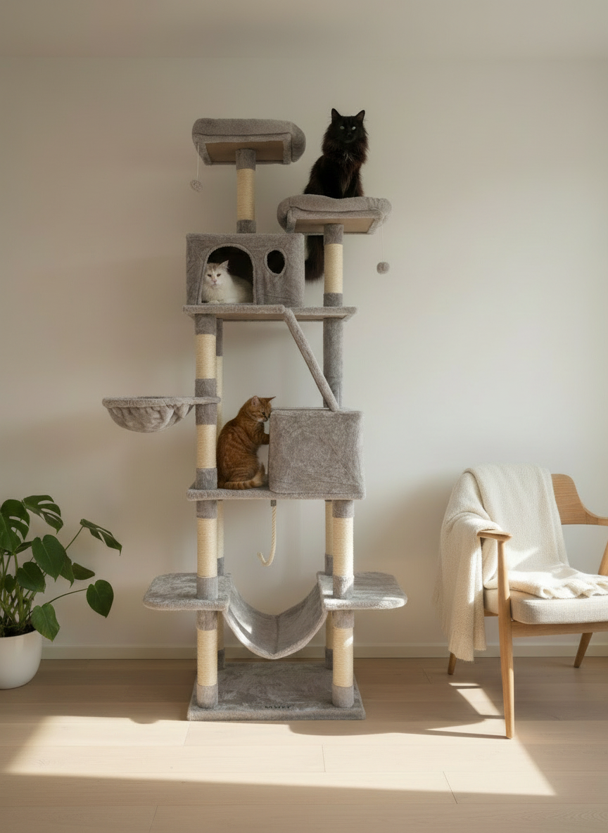 XXL Mimsy stativ med katter